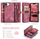 CaseMe 008 Apple iPhone 17e / 16e Hoesje 2-in-1 Book Case en Back Cover Rood afbeelding 3