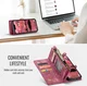 CaseMe 008 Apple iPhone 17e / 16e Hoesje 2-in-1 Book Case en Back Cover Rood afbeelding 4