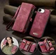 CaseMe 008 Apple iPhone 17e / 16e Hoesje 2-in-1 Book Case en Back Cover Rood afbeelding 6