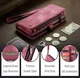 CaseMe 008 Apple iPhone 17e / 16e Hoesje 2-in-1 Book Case en Back Cover Rood afbeelding 9