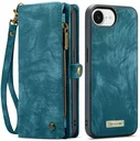 CaseMe 008 Apple iPhone 17e / 16e Hoesje 2-in-1 Book Case en Back Cover Blauw