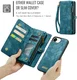 CaseMe 008 Apple iPhone 17e / 16e Hoesje 2-in-1 Book Case en Back Cover Blauw afbeelding 8
