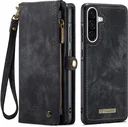 CaseMe 008 Samsung Galaxy A56 Hoesje 2-in-1 Book Case en Back Cover Zwart