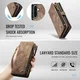 CaseMe 008 Samsung Galaxy A56 Hoesje 2-in-1 Book Case en Back Cover Bruin afbeelding 4