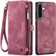 CaseMe 008 Samsung Galaxy A56 Hoesje 2-in-1 Book Case en Back Cover Rood