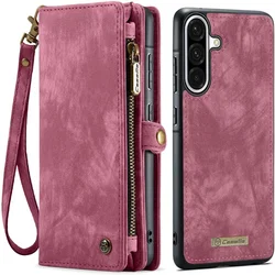CaseMe 008 Samsung Galaxy A56 Hoesje 2-in-1 Book Case en Back Cover Rood afbeelding