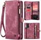 CaseMe 008 Samsung Galaxy A56 Hoesje 2-in-1 Book Case en Back Cover Rood afbeelding 2