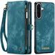 CaseMe 008 Samsung Galaxy A56 Hoesje 2-in-1 Book Case en Back Cover Blauw