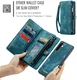 CaseMe 008 Samsung Galaxy A56 Hoesje 2-in-1 Book Case en Back Cover Blauw afbeelding 8