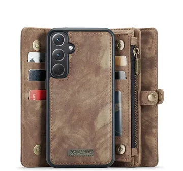 CaseMe 008 Samsung Galaxy A36 Hoesje 2-in-1 Book Case en Back Cover Bruin