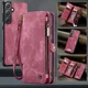 CaseMe 008 Samsung Galaxy A36 Hoesje 2-in-1 Book Case en Back Cover Rood afbeelding 10