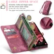 CaseMe 008 Samsung Galaxy A36 Hoesje 2-in-1 Book Case en Back Cover Rood afbeelding 3