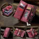 CaseMe 008 Samsung Galaxy A36 Hoesje 2-in-1 Book Case en Back Cover Rood afbeelding 9