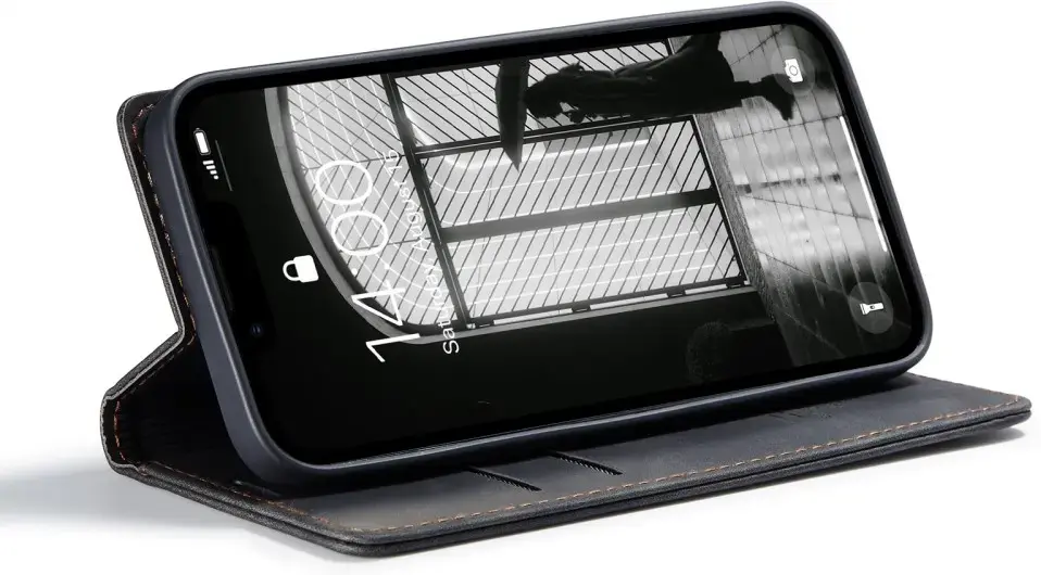 CaseMe 013 Apple iPhone 17e / 16e Hoesje Book Case met Standaard Zwart afbeelding 12