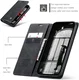 CaseMe 013 Apple iPhone 17e / 16e Hoesje Book Case met Standaard Zwart afbeelding 3