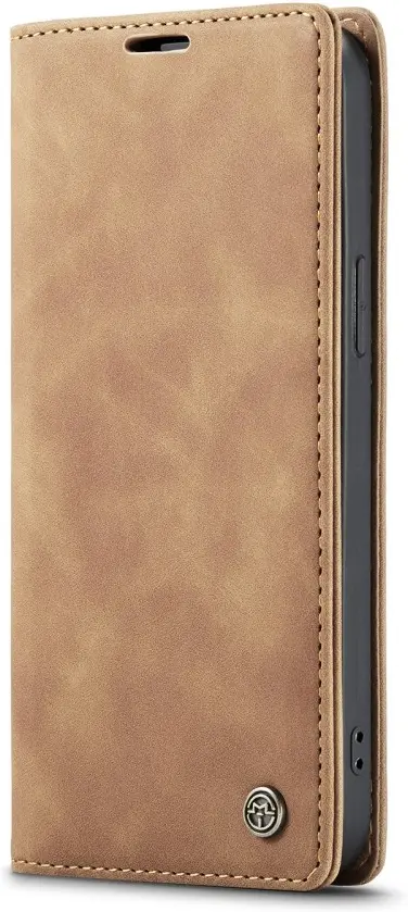 CaseMe 013 Apple iPhone 17e / 16e Hoesje Book Case met Standaard Bruin afbeelding 11