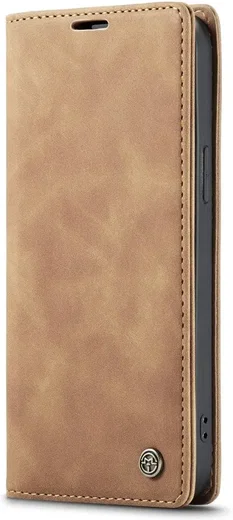 CaseMe 013 Apple iPhone 17e / 16e Hoesje Book Case met Standaard Bruin afbeelding 11