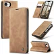 CaseMe 013 Apple iPhone 17e / 16e Hoesje Book Case met Standaard Bruin afbeelding 2