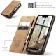 CaseMe 013 Apple iPhone 17e / 16e Hoesje Book Case met Standaard Bruin afbeelding 3