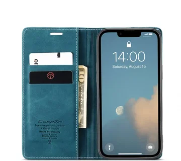 CaseMe 013 Apple iPhone 17e / 16e Hoesje Book Case met Standaard Blauw