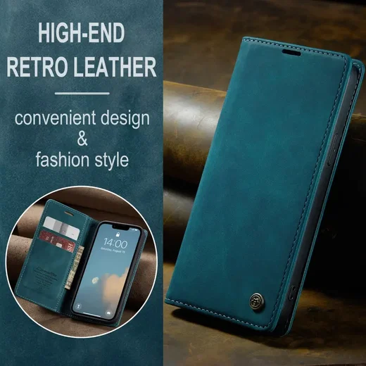 CaseMe 013 Apple iPhone 17e / 16e Hoesje Book Case met Standaard Blauw afbeelding 6