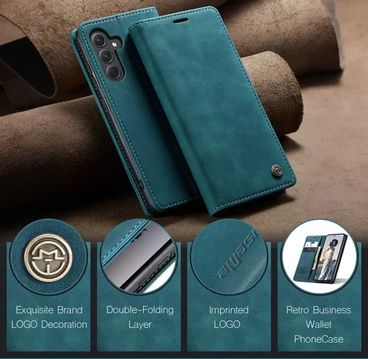 CaseMe 013 Samsung Galaxy A56 Hoesje Book Case met Standaard Blauw afbeelding 6