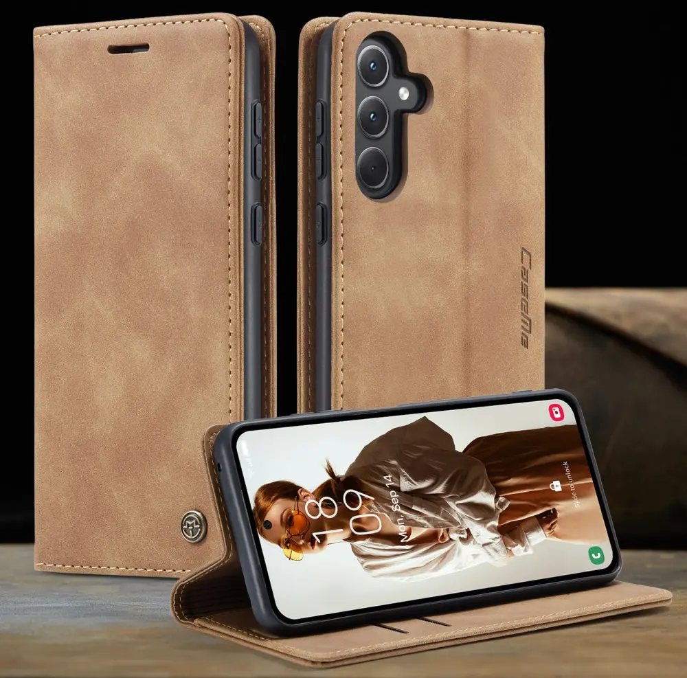 CaseMe 013 Samsung Galaxy A36 Hoesje Book Case met Standaard Bruin afbeelding 10