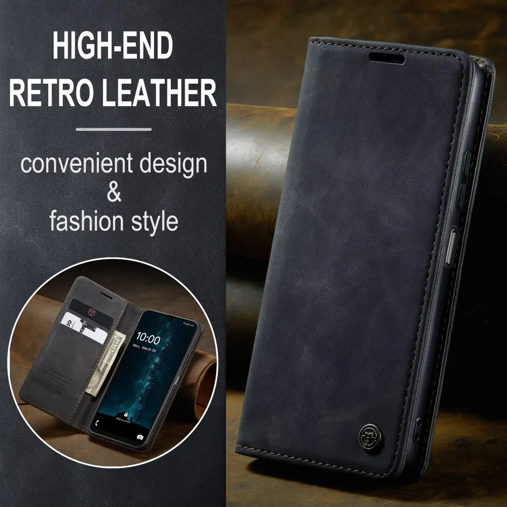 CaseMe 013 Samsung Galaxy A26 Hoesje Book Case met Standaard Zwart afbeelding 10