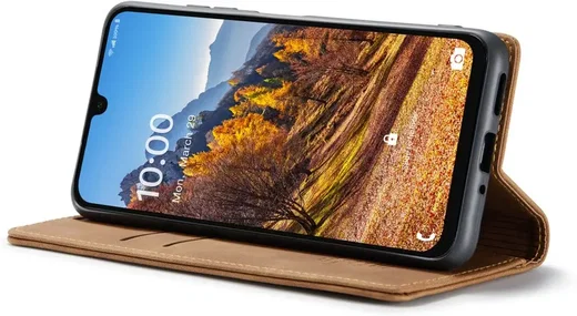CaseMe 013 Samsung Galaxy A26 Hoesje Book Case met Standaard Bruin afbeelding 12