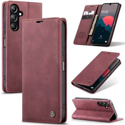 CaseMe 013 Samsung Galaxy A26 Hoesje Book Case met Standaard Rood afbeelding 2