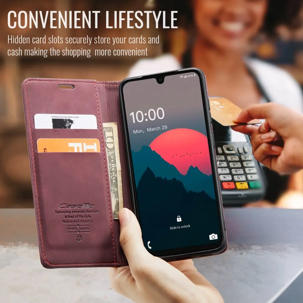 CaseMe 013 Samsung Galaxy A26 Hoesje Book Case met Standaard Rood afbeelding 5