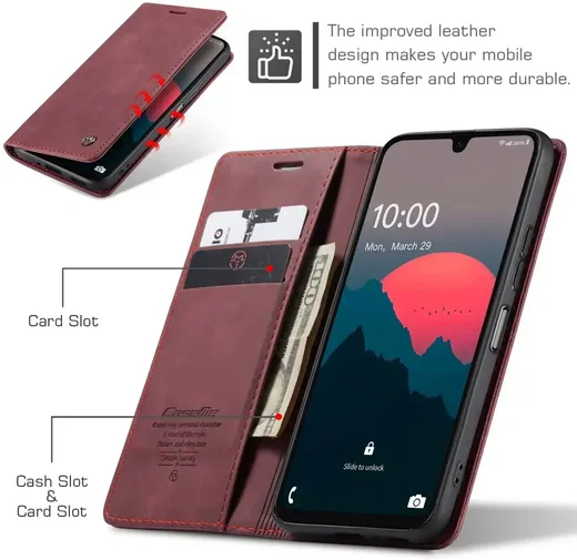 CaseMe 013 Samsung Galaxy A26 Hoesje Book Case met Standaard Rood afbeelding 7