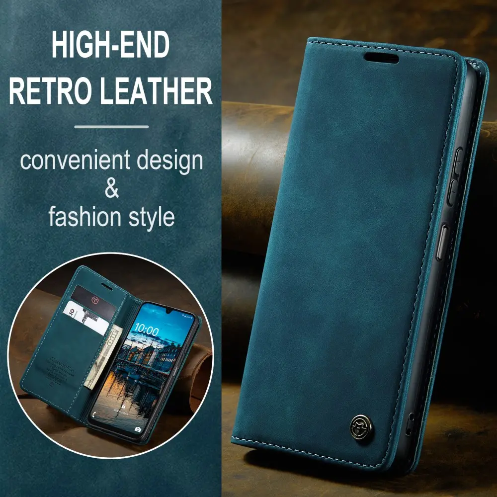 CaseMe 013 Samsung Galaxy A26 Hoesje Book Case met Standaard Blauw afbeelding 10