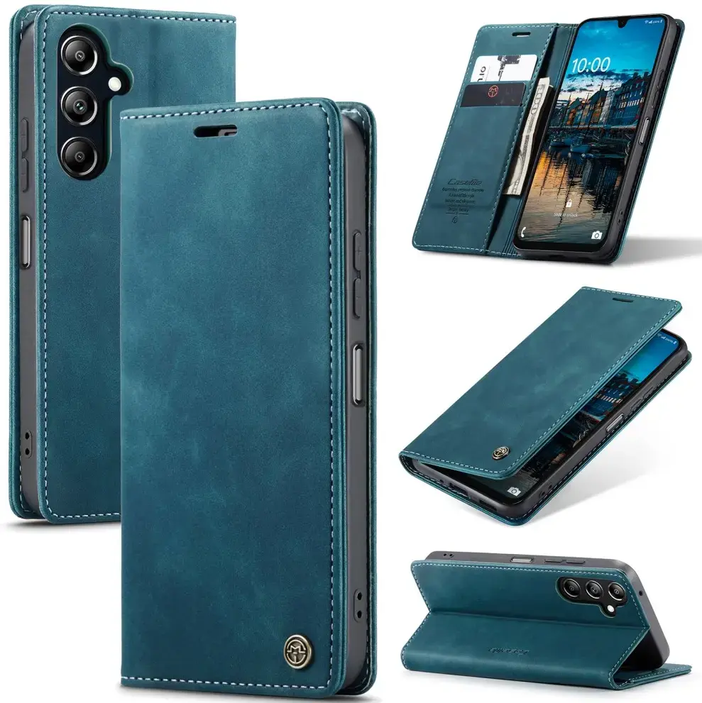 CaseMe 013 Samsung Galaxy A26 Hoesje Book Case met Standaard Blauw afbeelding 2