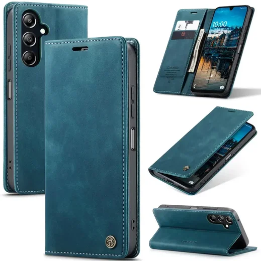 CaseMe 013 Samsung Galaxy A26 Hoesje Book Case met Standaard Blauw afbeelding 2