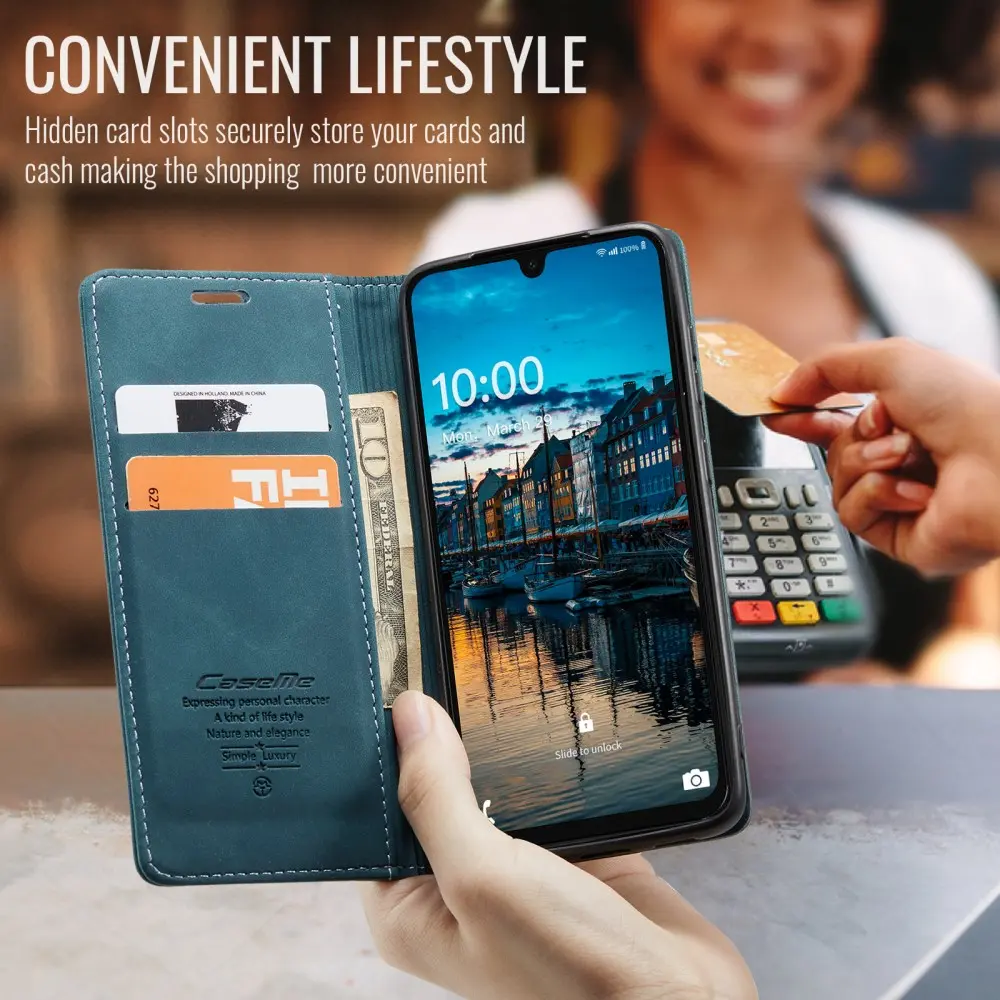 CaseMe 013 Samsung Galaxy A26 Hoesje Book Case met Standaard Blauw afbeelding 5