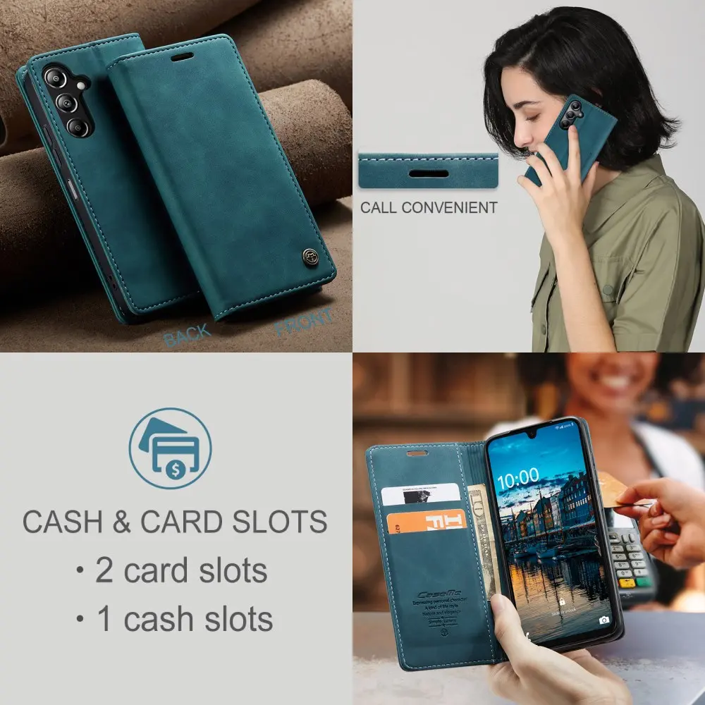 CaseMe 013 Samsung Galaxy A26 Hoesje Book Case met Standaard Blauw afbeelding 9
