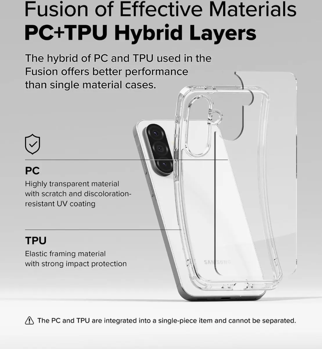 Ringke Fusion Samsung Galaxy A56 / A36 Hoesje Back Cover Transparant afbeelding 7