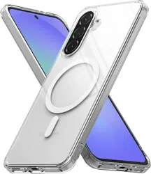 Ringke Fusion Magnetic Samsung Galaxy A56 / A36 Hoesje MagSafe Transparant afbeelding