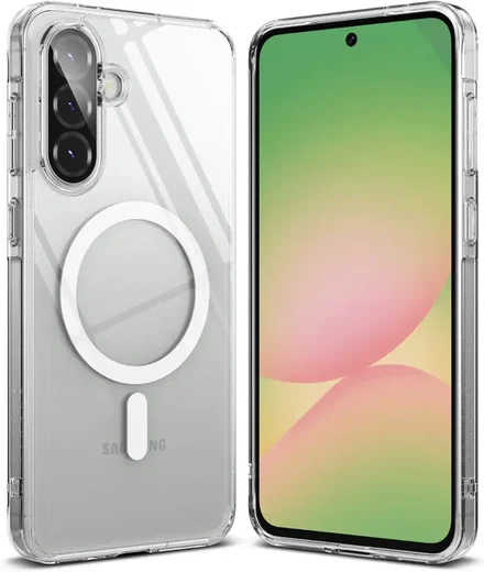 Ringke Fusion Magnetic Samsung Galaxy A56 / A36 Hoesje MagSafe Transparant afbeelding 2