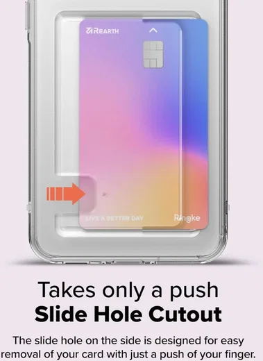 Ringke Fusion Card Samsung Galaxy A56 / A36 Hoesje Kaarthouder Transparant afbeelding 4