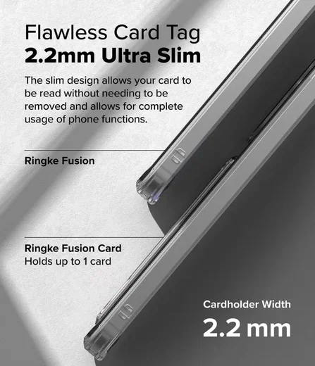 Ringke Fusion Card Samsung Galaxy A56 / A36 Hoesje Kaarthouder Transparant afbeelding 7