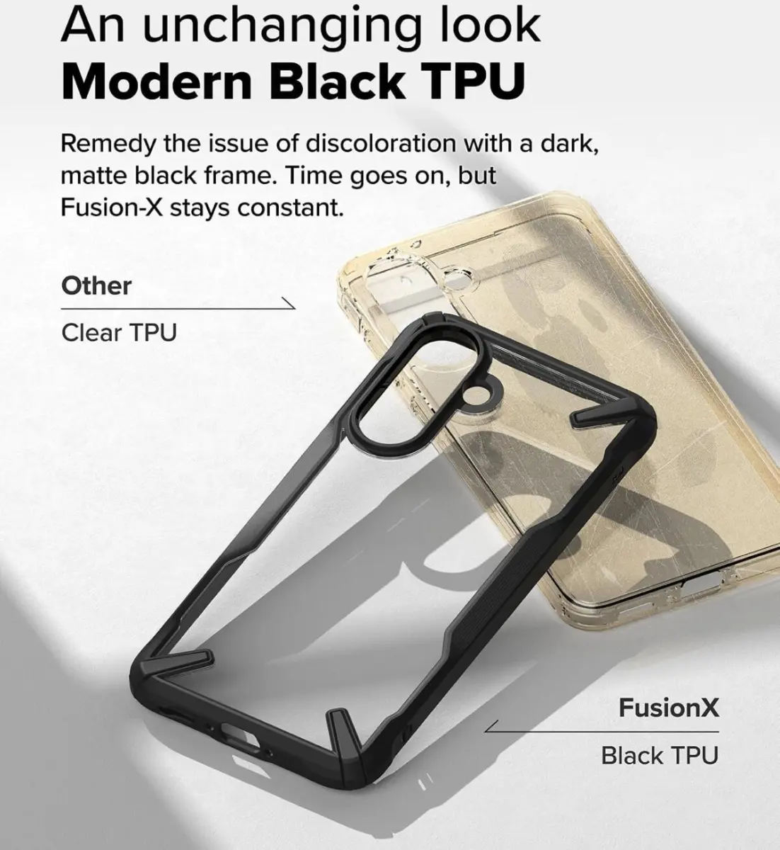 Ringke Fusion X Samsung Galaxy A56 / A36 Hoesje Back Cover Zwart afbeelding 5