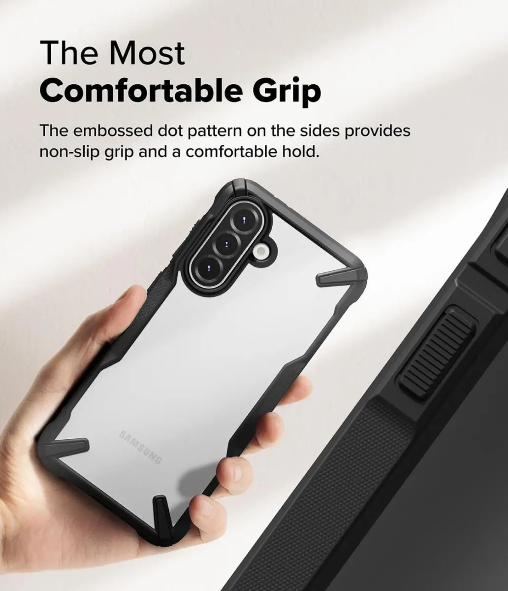 Ringke Fusion X Samsung Galaxy A56 / A36 Hoesje Back Cover Zwart afbeelding 7