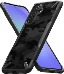 Ringke Fusion X Samsung Galaxy A56 / A36 Hoesje Back Cover Camo Zwart afbeelding