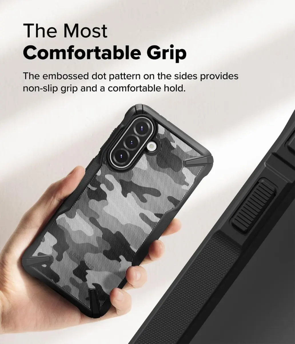 Ringke Fusion X Samsung Galaxy A56 / A36 Hoesje Back Cover Camo Zwart afbeelding 7