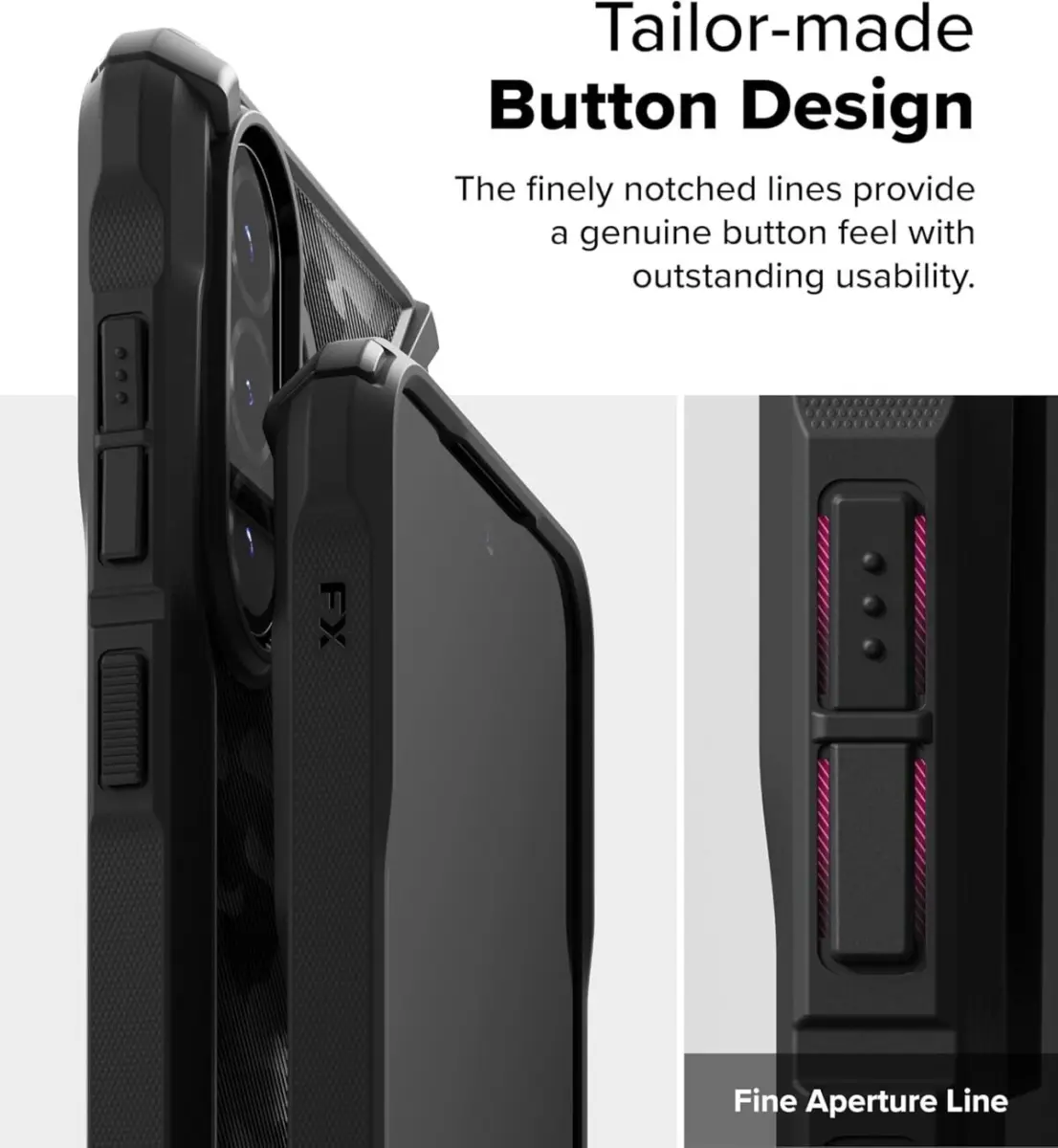 Ringke Fusion X Samsung Galaxy A56 / A36 Hoesje Back Cover Camo Zwart afbeelding 8