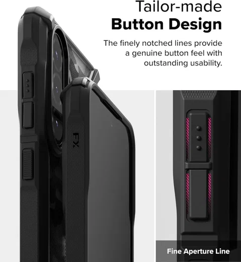 Ringke Fusion X Samsung Galaxy A56 / A36 Hoesje Back Cover Camo Zwart afbeelding 8