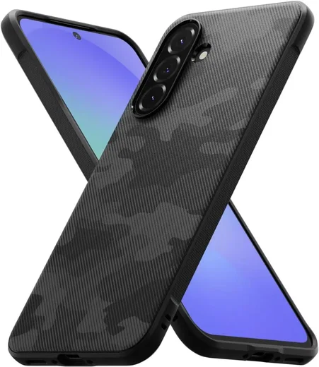 Ringke Onyx Samsung Galaxy A56 / A36 Hoesje Flexibel TPU Back Cover Camo Zwart afbeelding 1