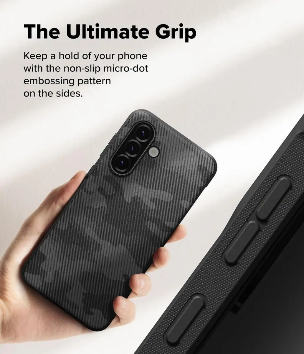 Ringke Onyx Samsung Galaxy A56 / A36 Hoesje Flexibel TPU Back Cover Camo Zwart afbeelding 7